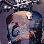 serbatoio moto custom disegno fantasy